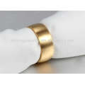 Fashion stainless steel plain gold bands ring,gold ring design for female jewelry